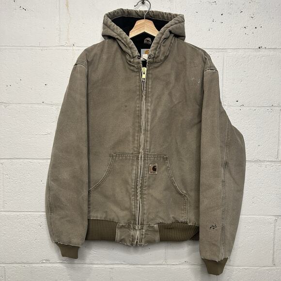 Carhartt Sandstone Quilted Hooded Active Jacket “Desert”